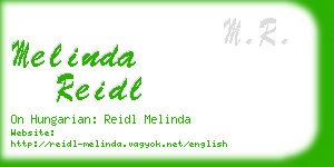 melinda reidl business card